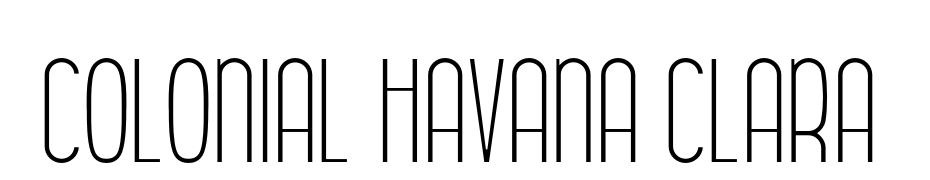 Colonial Havana Clara Yazı tipi ücretsiz indir